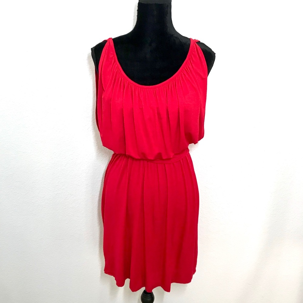 RED COCKTAIL DRESS - Picture 2 of 8